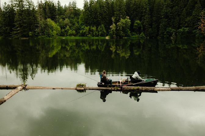 Lacamas Lake fishing boat