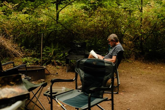 Dad reading