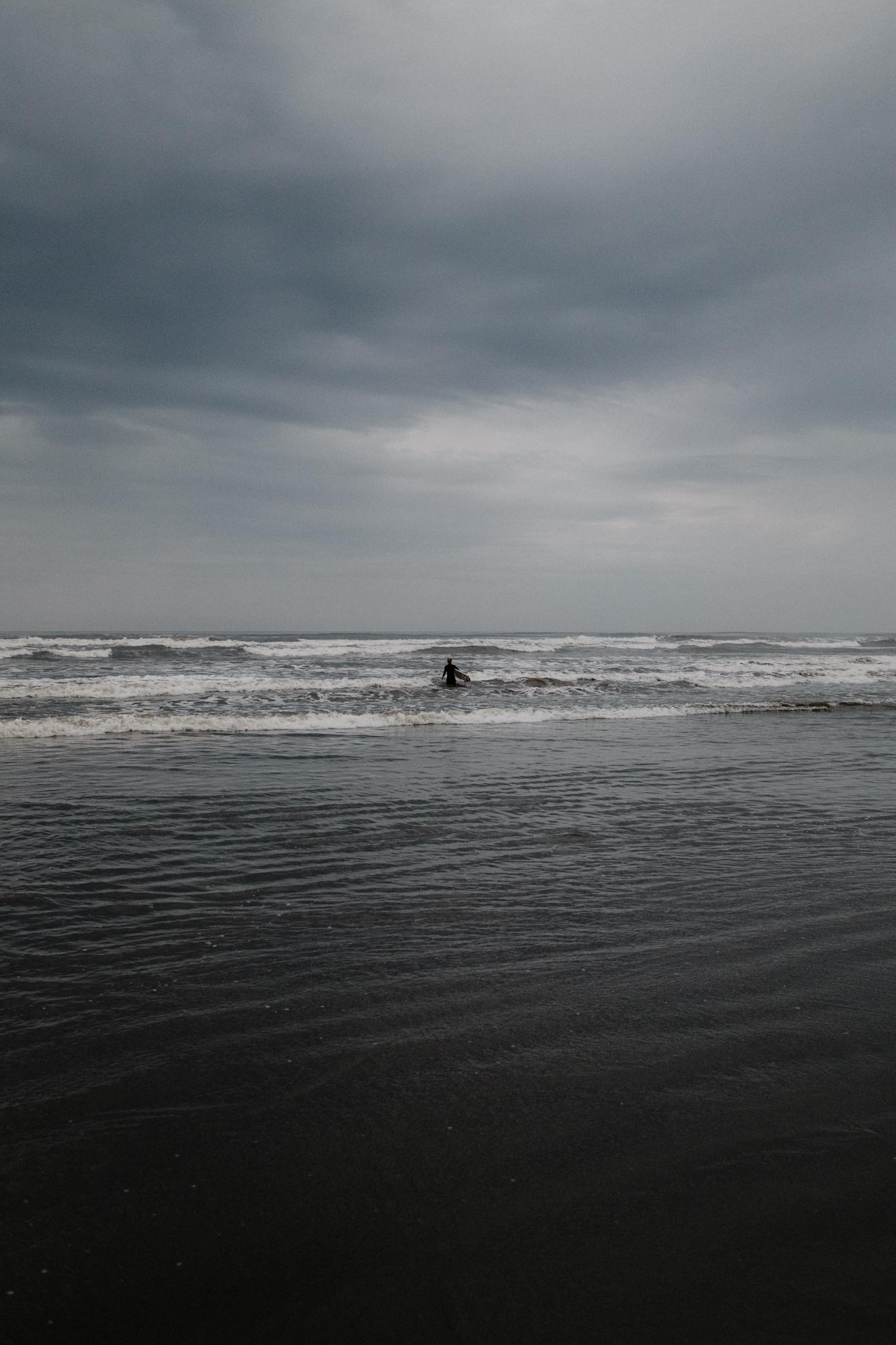 Surfer in the water
