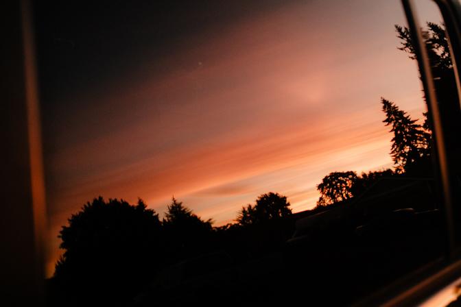 Sunset reflections