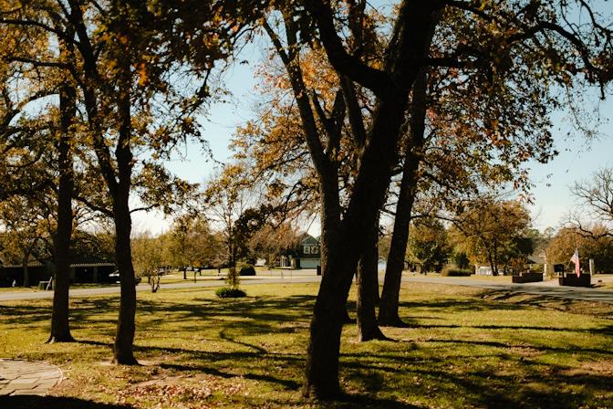 Syd's grandparents front yard, Lake Kiowa TX