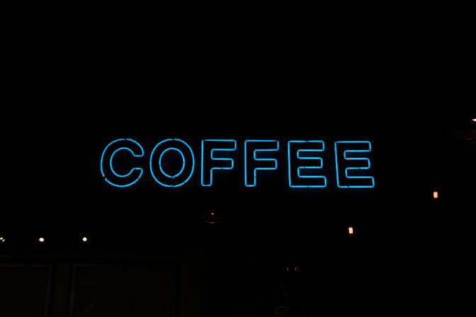 Water Avenue Coffee sign