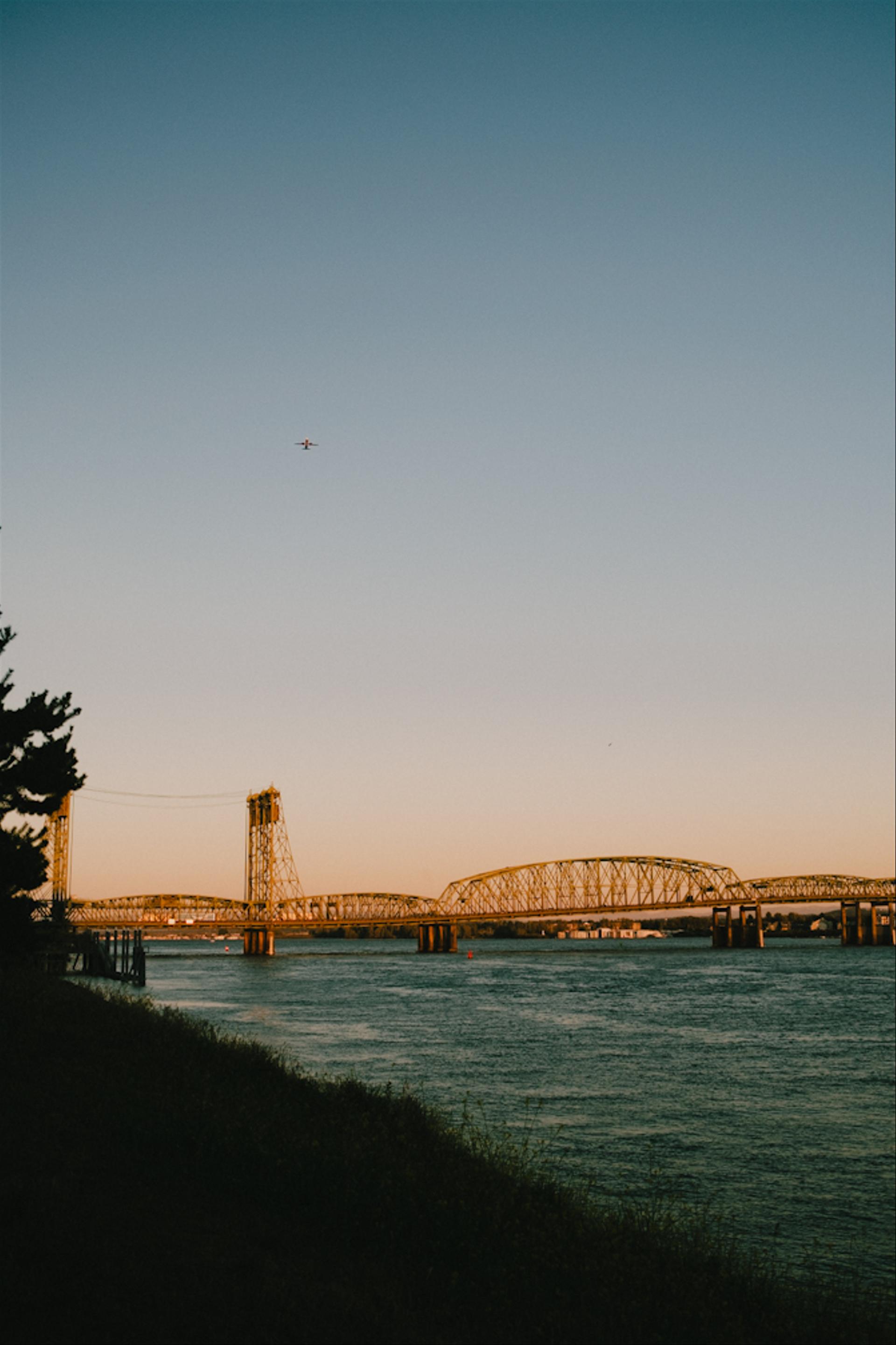 I-5 bridge sunset