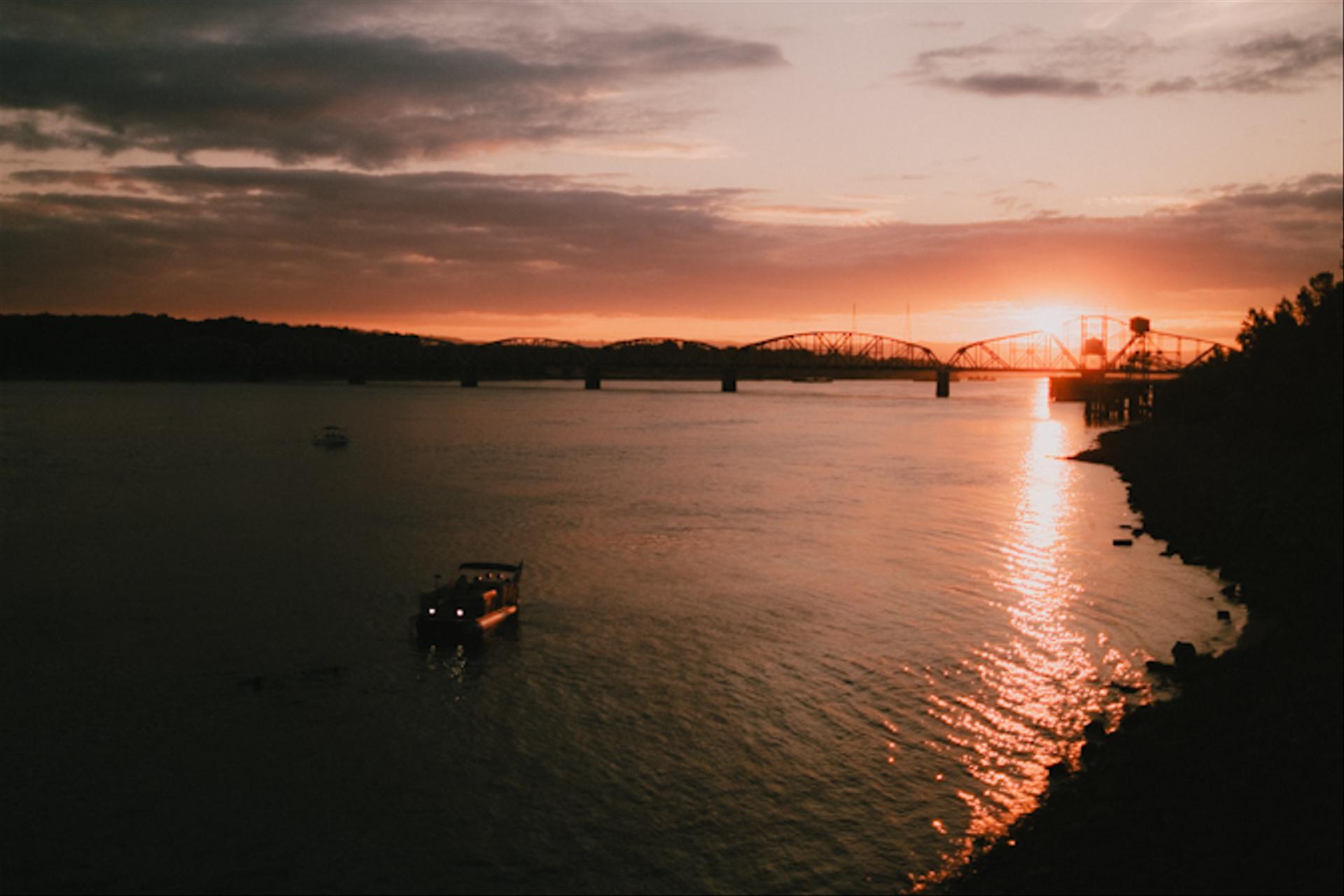 Columbia River at sunset