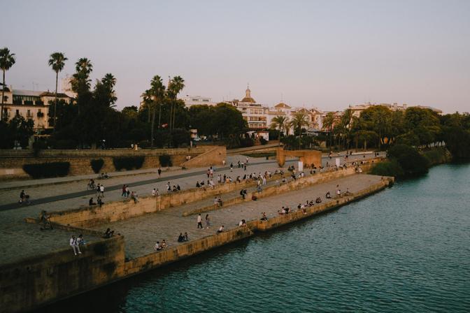 Seville riverside hangs