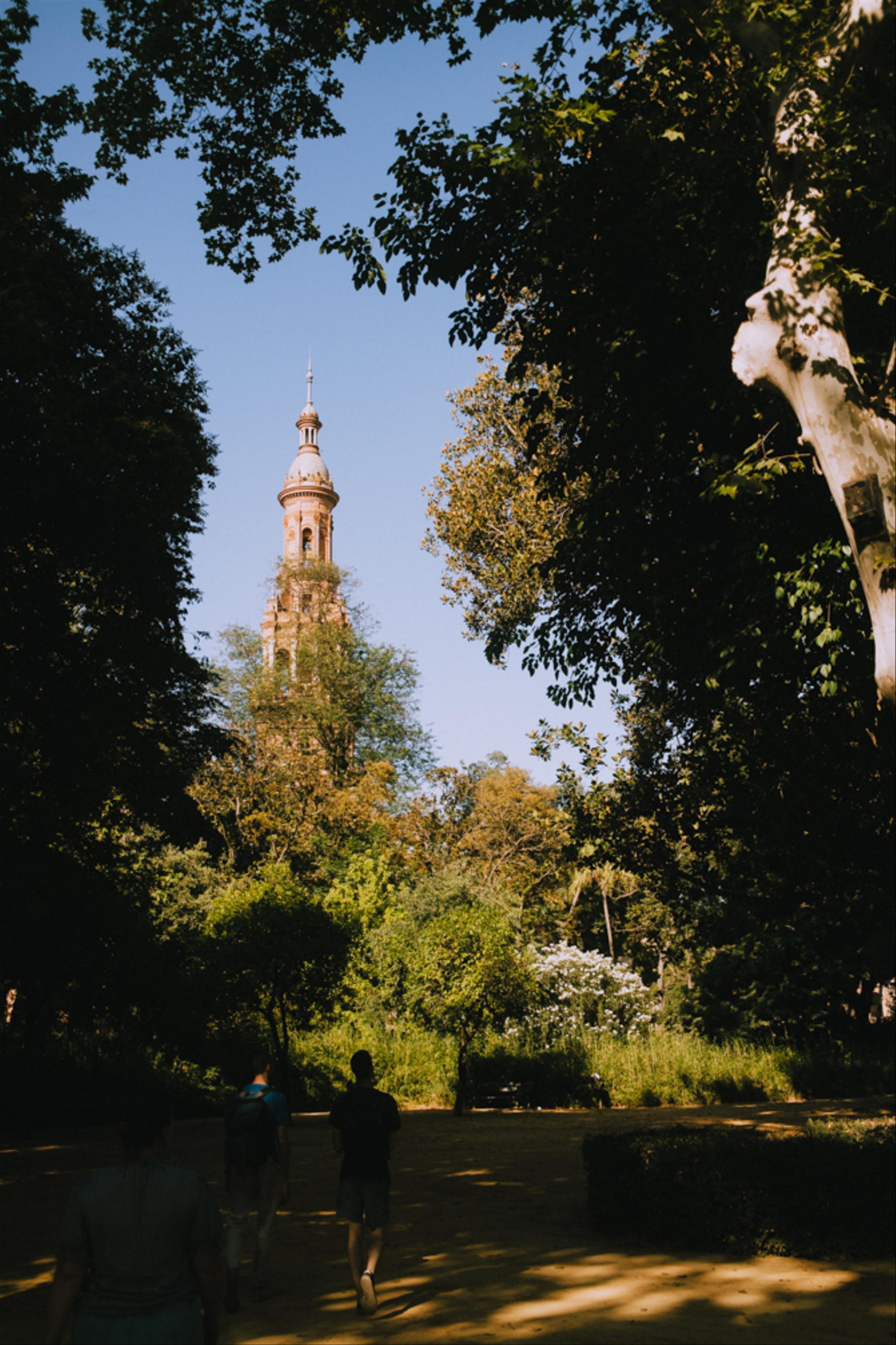 Plaza de Espana from the park.