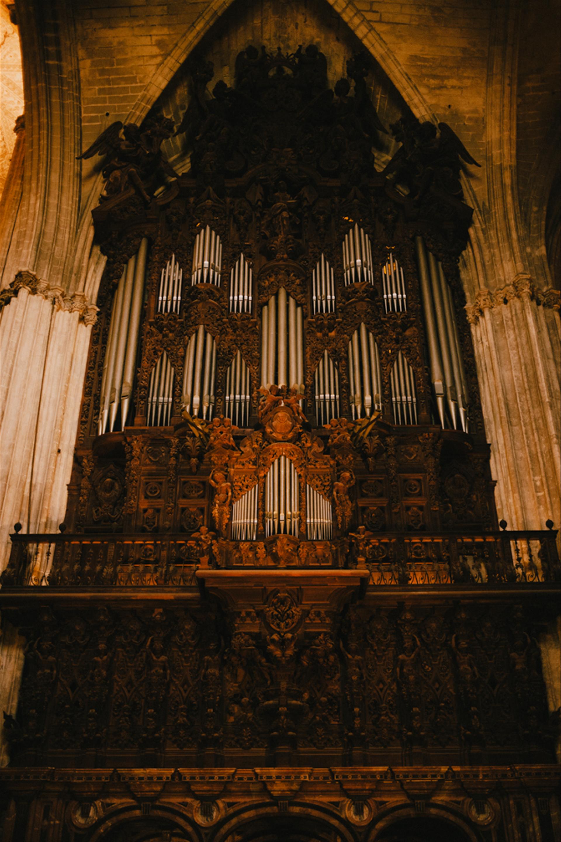 Organs in the Seville Cathedral.