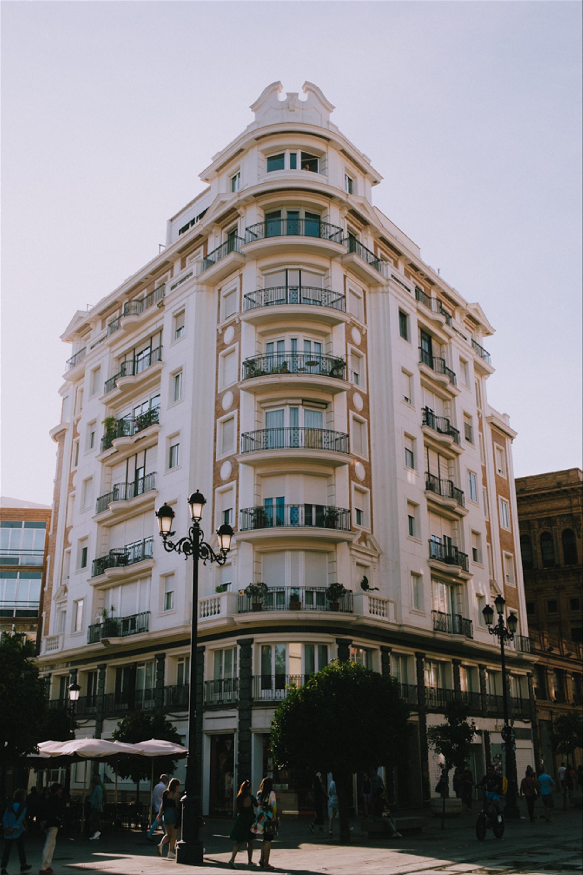 Corner building in Seville.