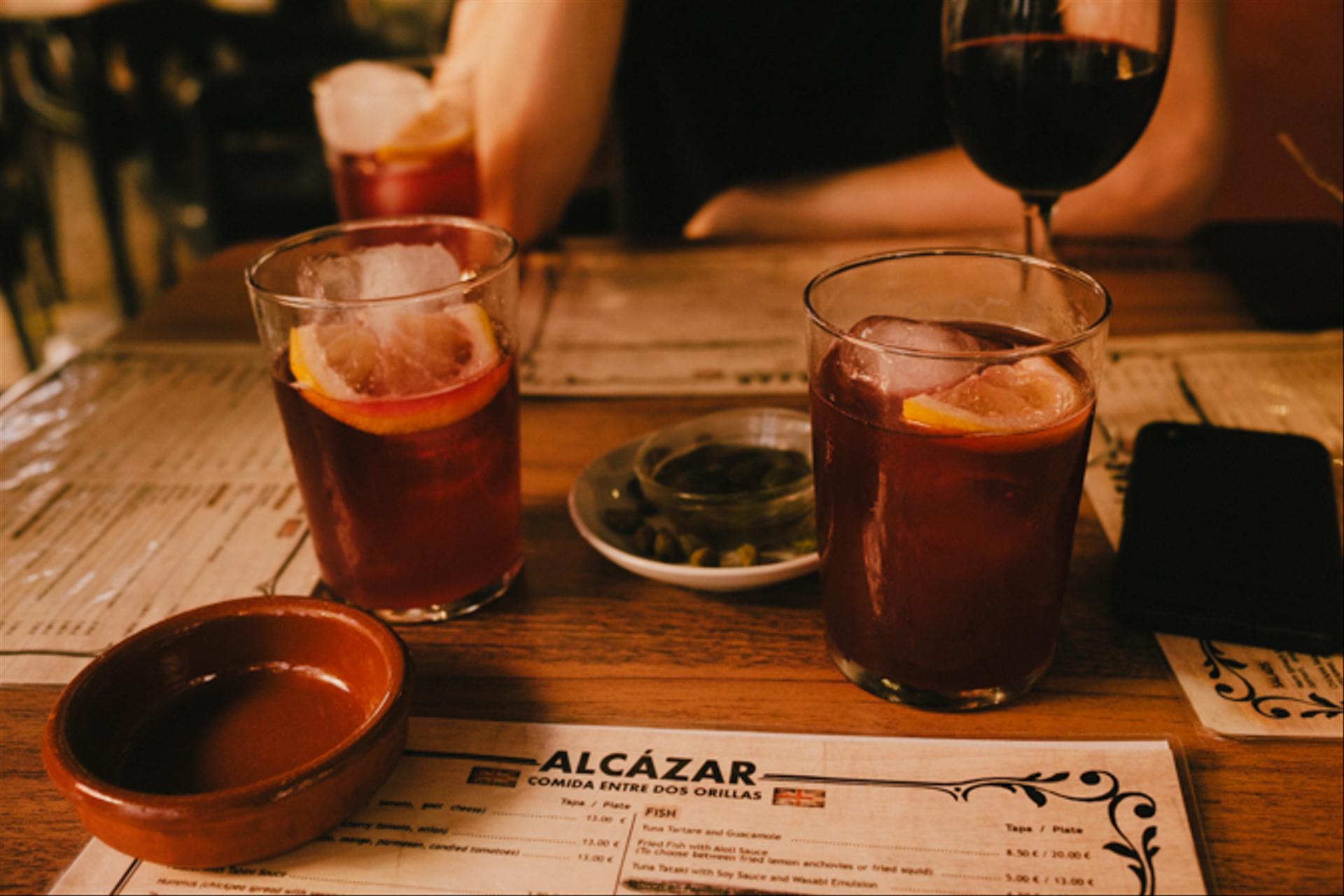 Tinto de Verano drinks.