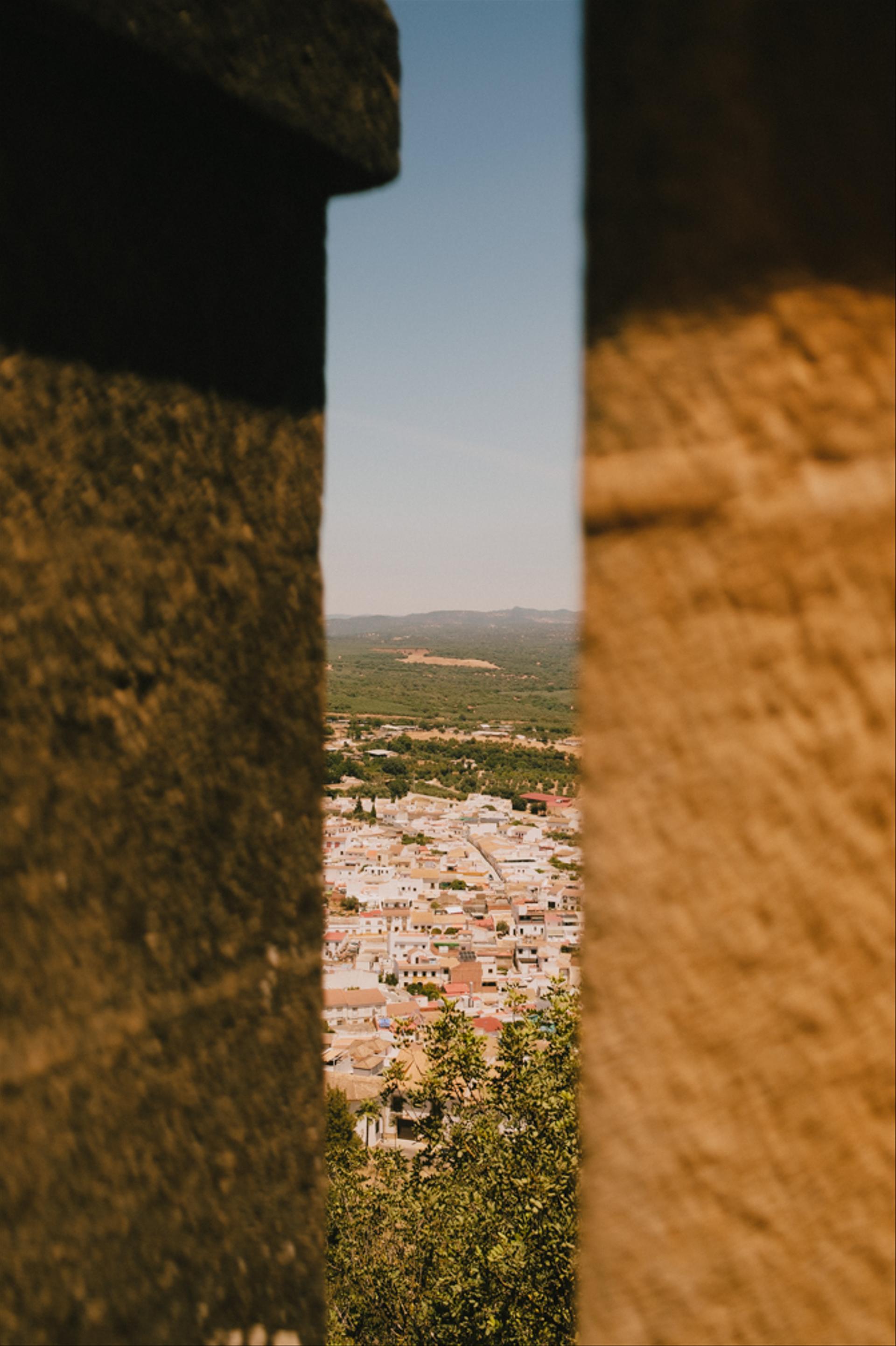 Town through the castle.