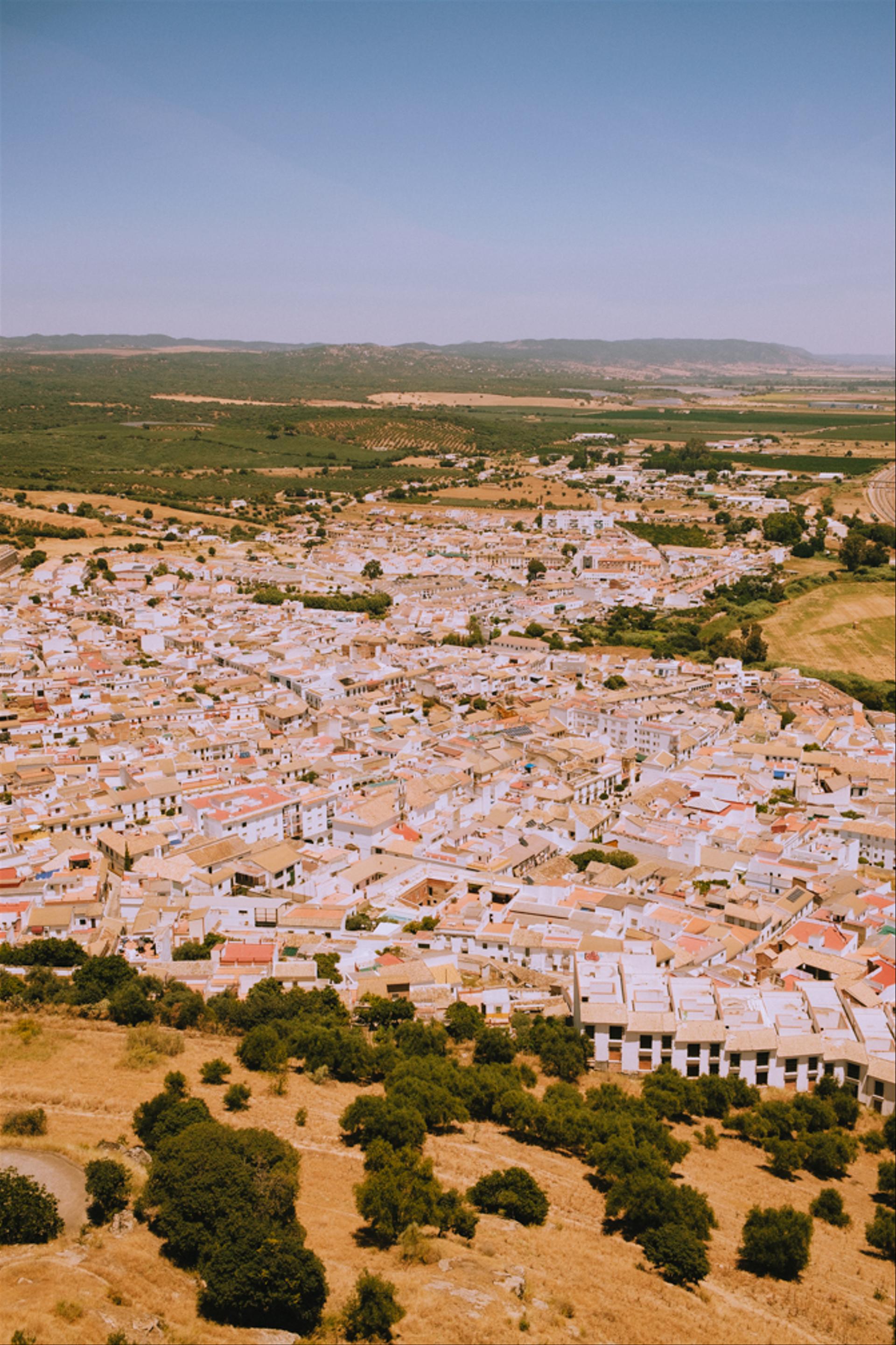 Town by the castle.