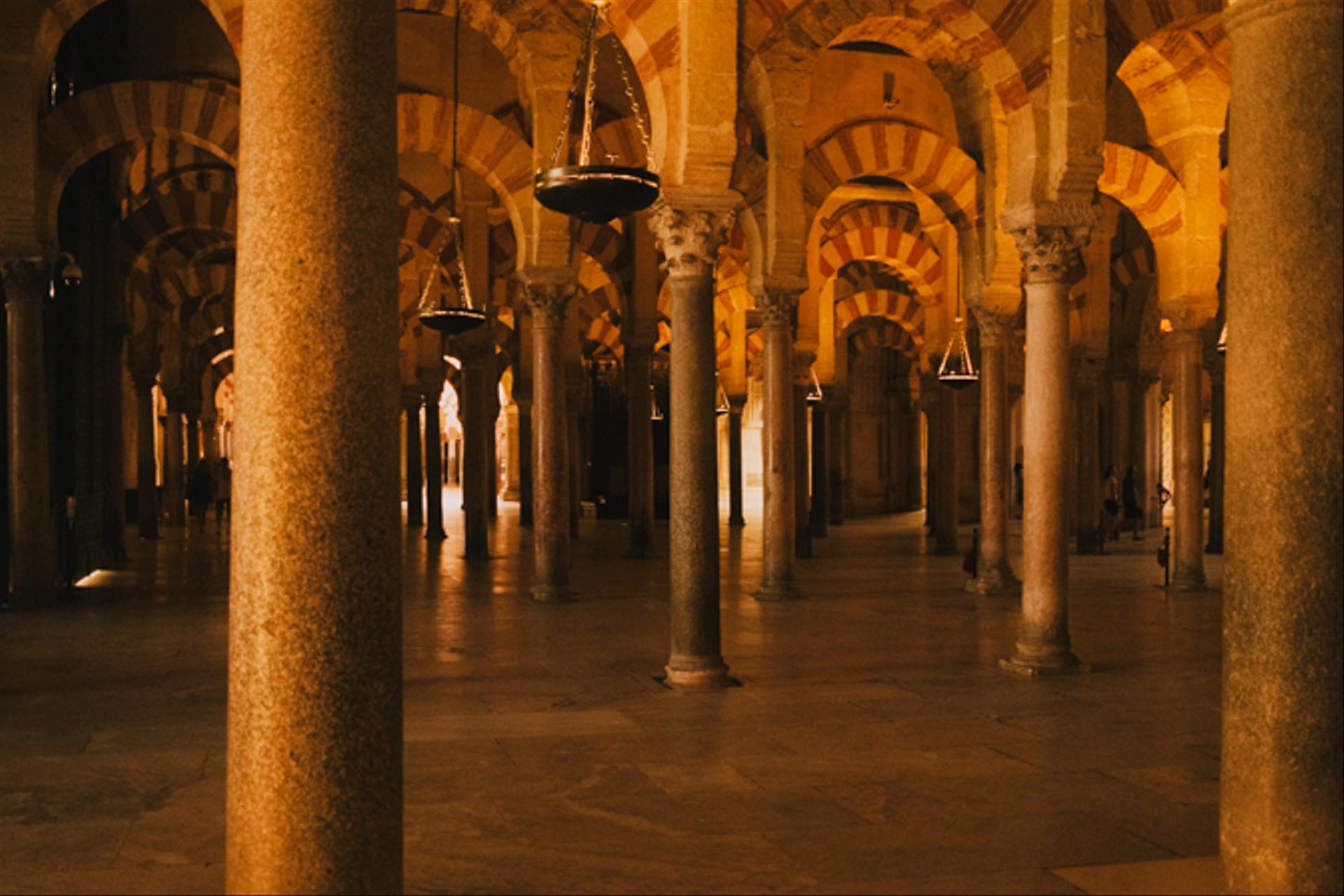 Inside of Cordoba cathedral.