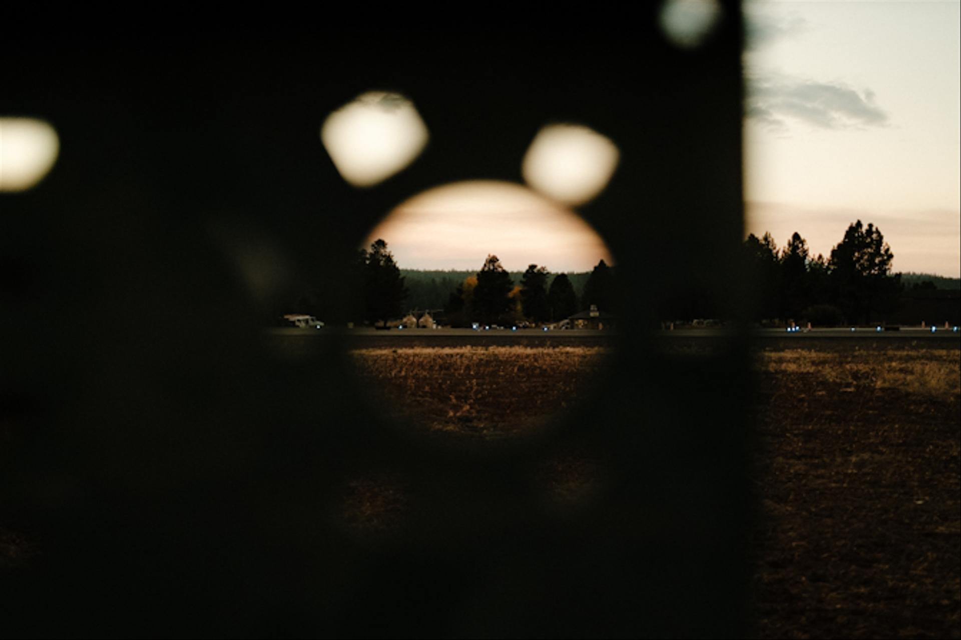 Airport through the fence