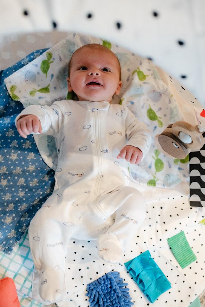 Sawyer in his tent