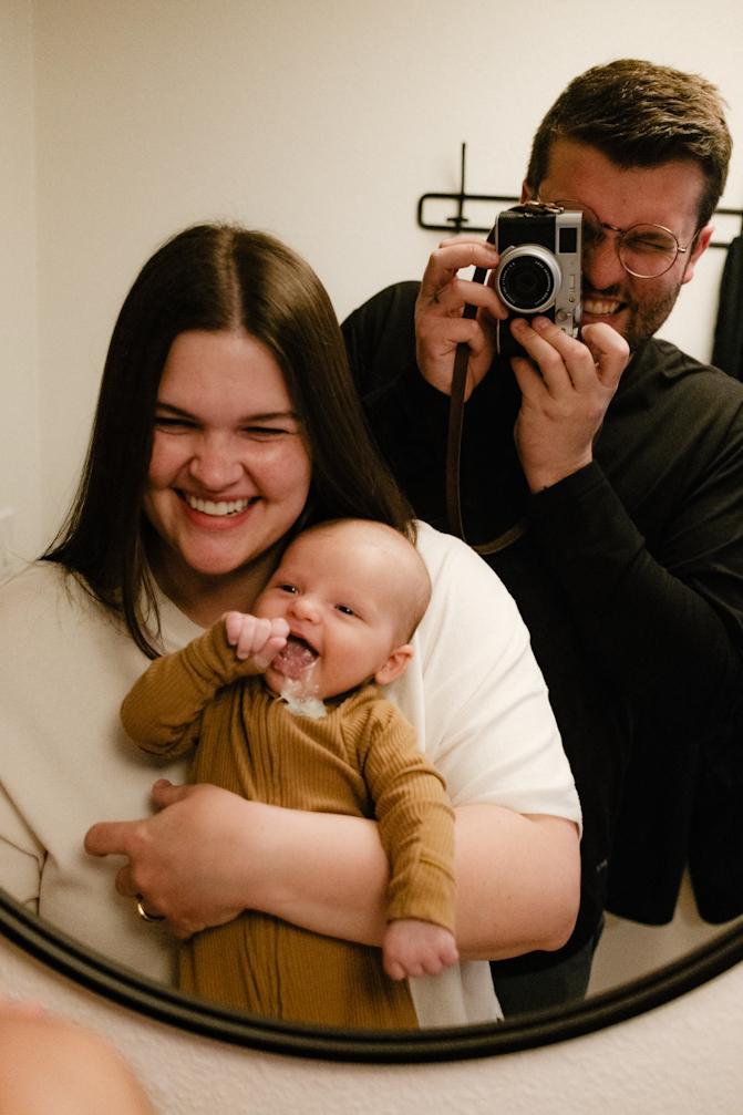 Family photo ft. spit up