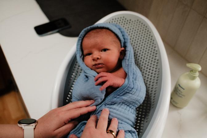 Sawyer dried off