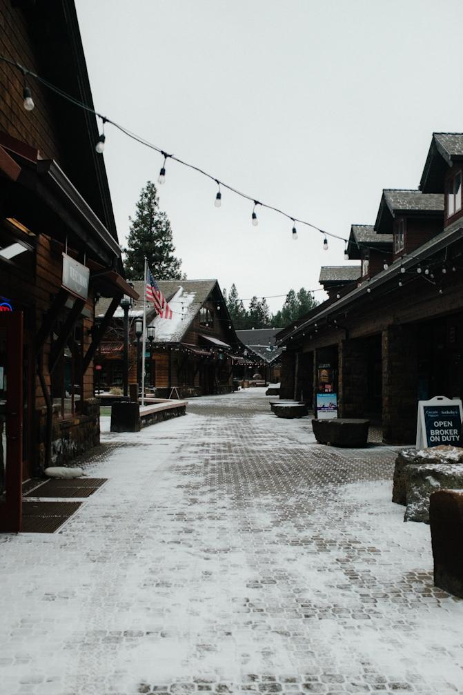 The Village in the snow